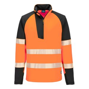Felpa PW3 Hi-Vis zip 1/4